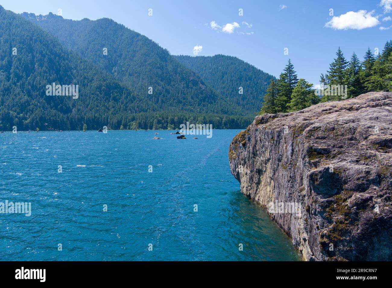 Lake Cushman & the Olympic Mountains in June Stock Photo - Alamy