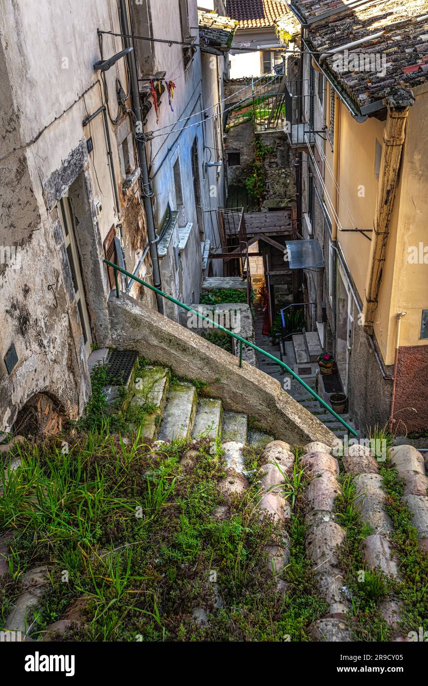Glimpses of alleys, stairways, arcades, decorations, arches and houses