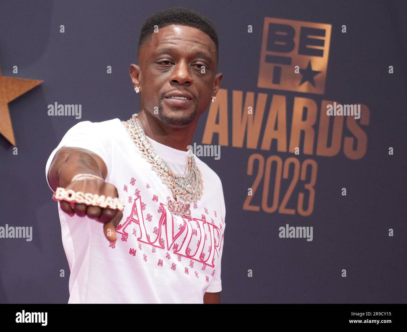 Los Angeles, USA. 25th June, 2023. Boosie Badazz arrives at the 2023 BET Awards held at the
