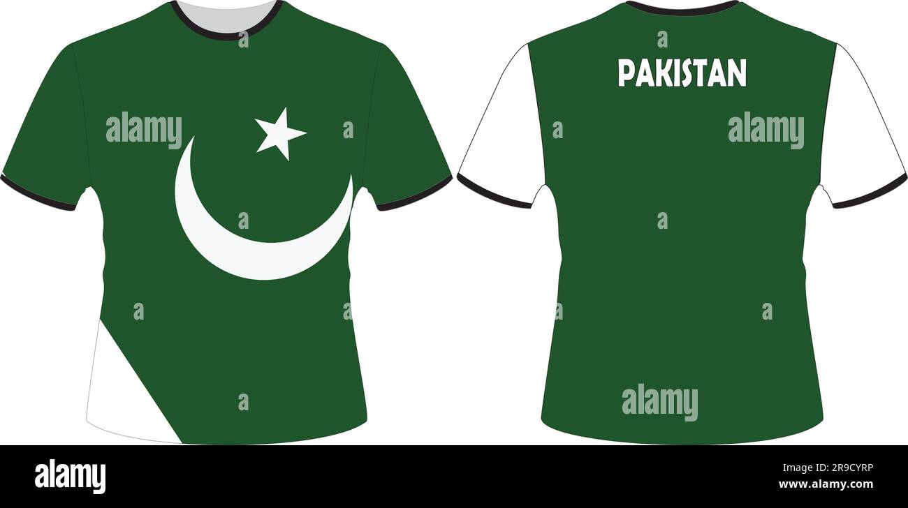T Shirts Design with Pakistan Flag Vector Stock Vector Image & Art Alamy