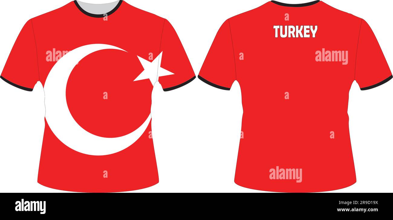T Shirts Design with Turkey Flag Vector Stock Vector Image & Art - Alamy