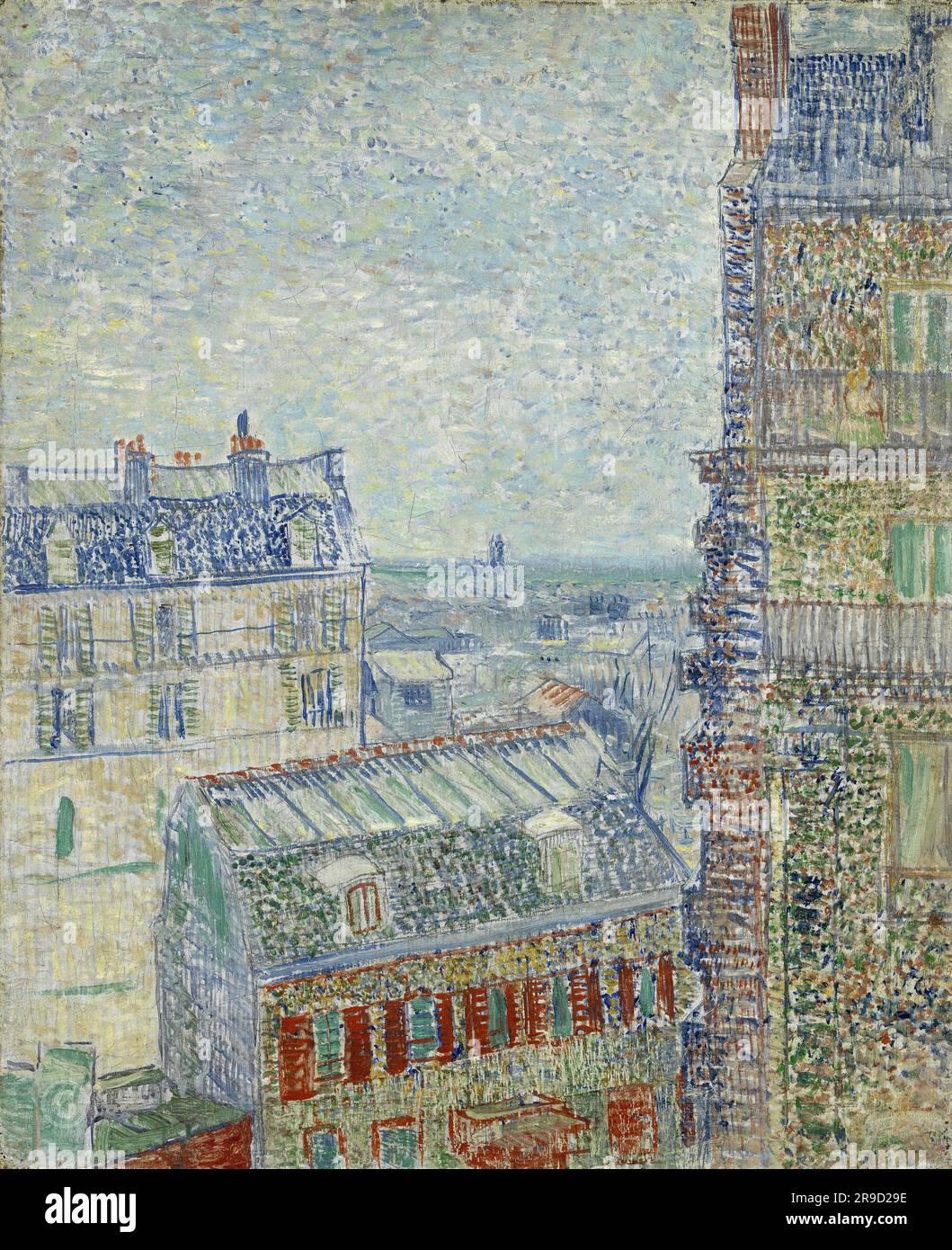 Vincent van Gogh – View of Paris from Vincent s Room in the Rue Lepic 1887 Stock Photo