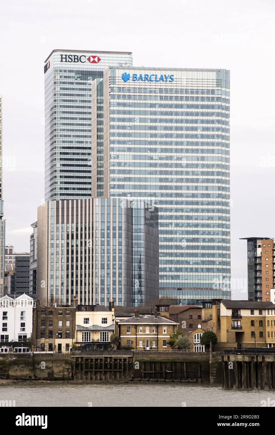 File photo dated 14/02/21 of the skyline of Canary Wharf in London, as ...