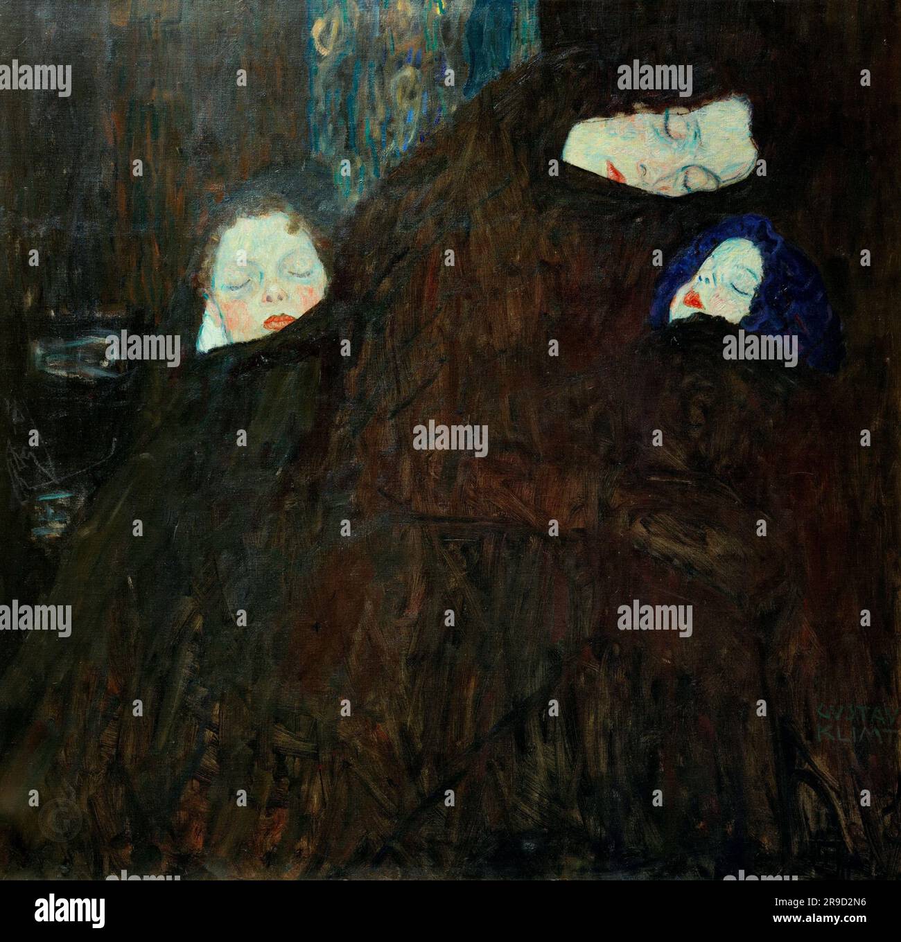 Gustav Klimt – Mother with Children 1909-10. Stock Photo
