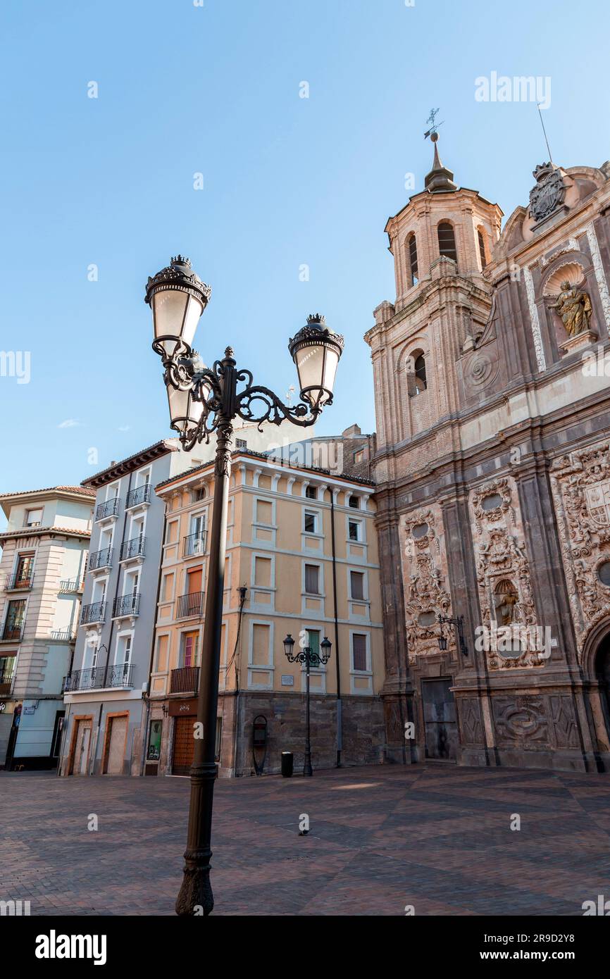 Zaragoza, Spain - FEB14, 2022: The Church of Santa Isabel de Portugal, or San Cayetano, is a baroque style Catholic church, located in Zaragoza, the c Stock Photo