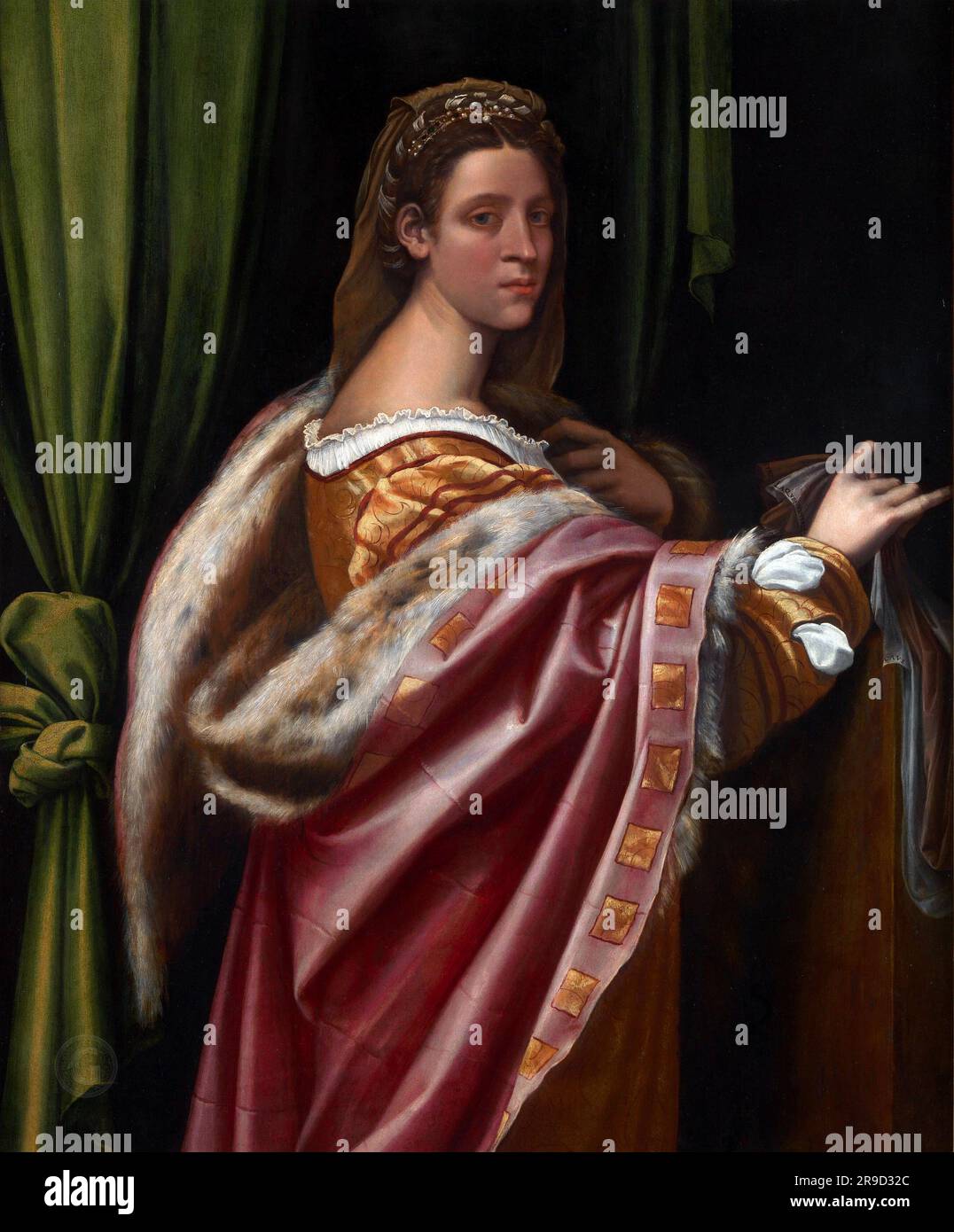 Sebastiano del Piombo - Portrait of a Lady  1540s Stock Photo