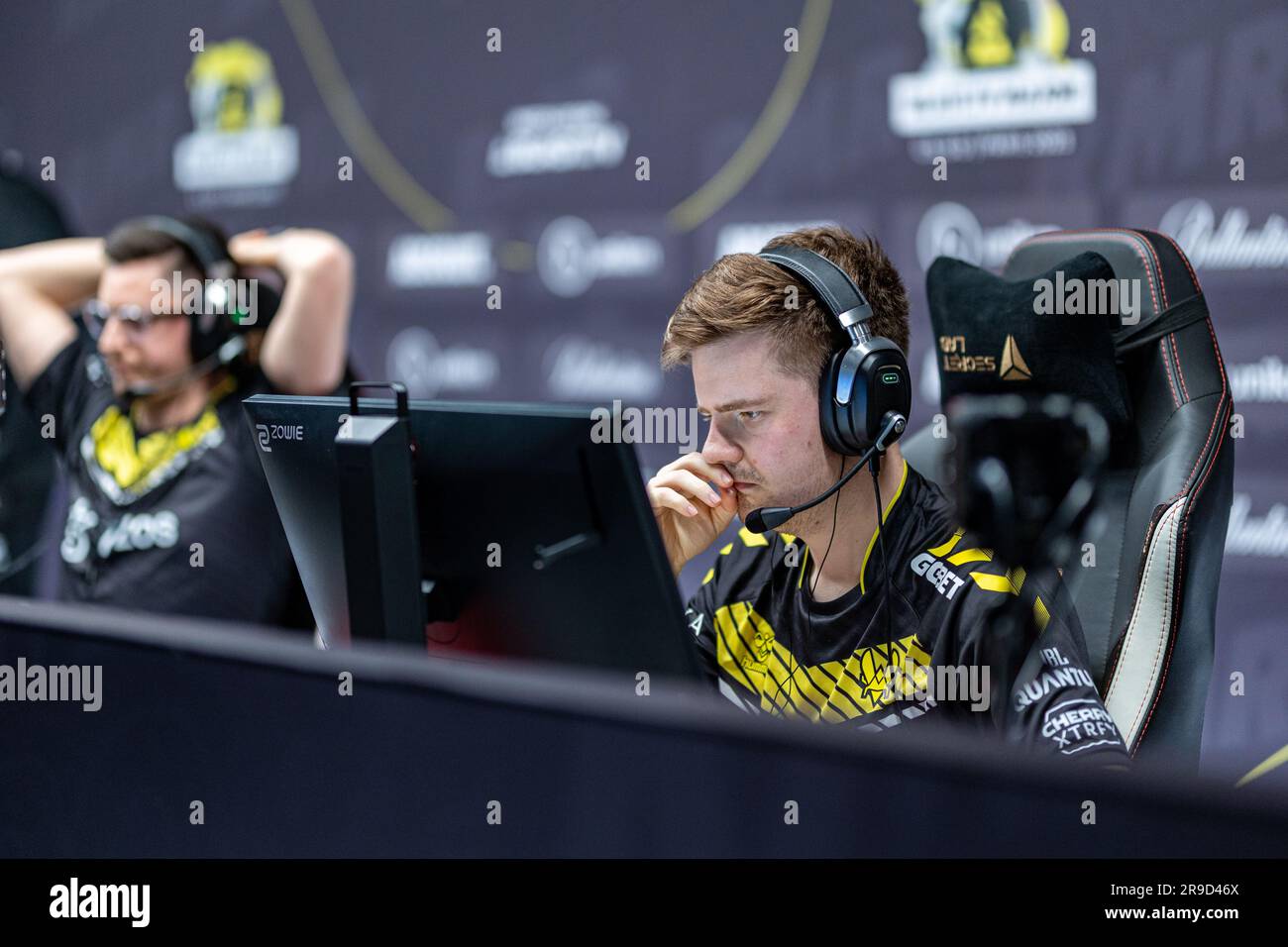the players from the esport team vitality, in the BLAST Studio. In ...