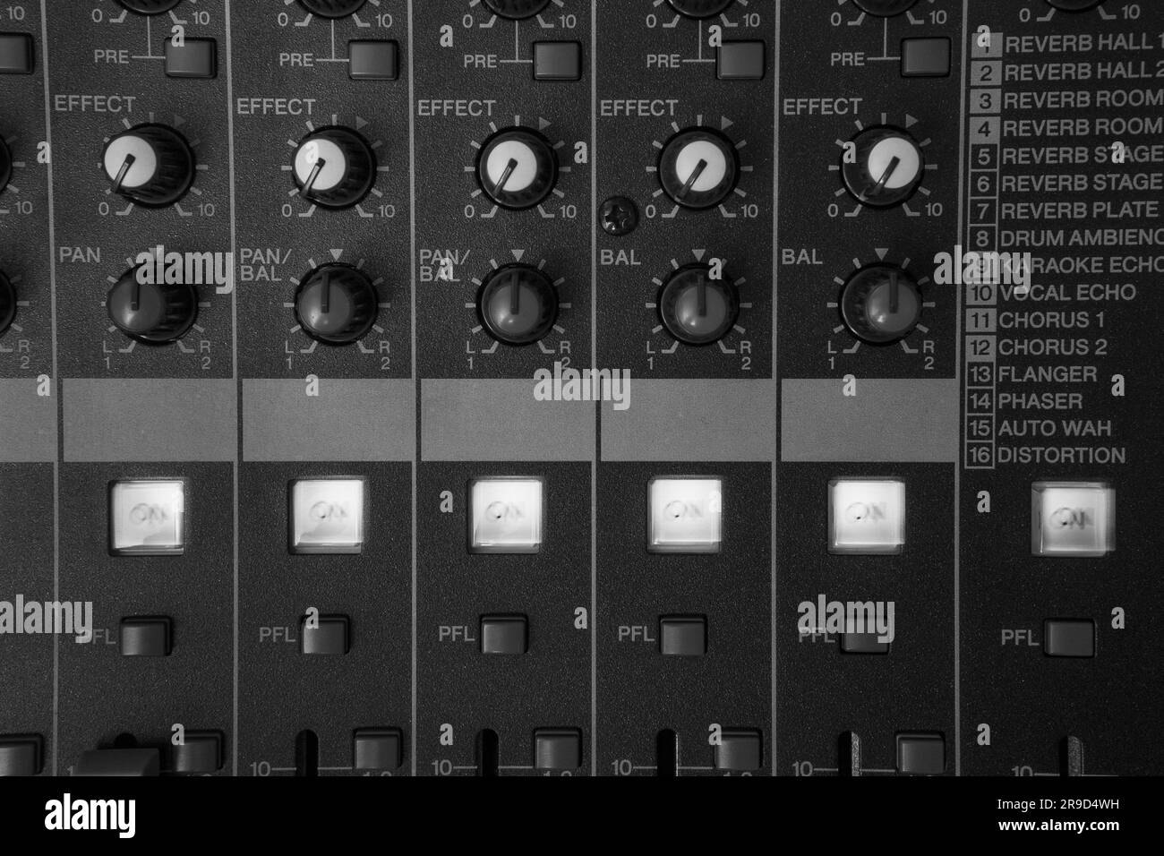 Musicians on Live Session Black and White Stock Photo - Alamy