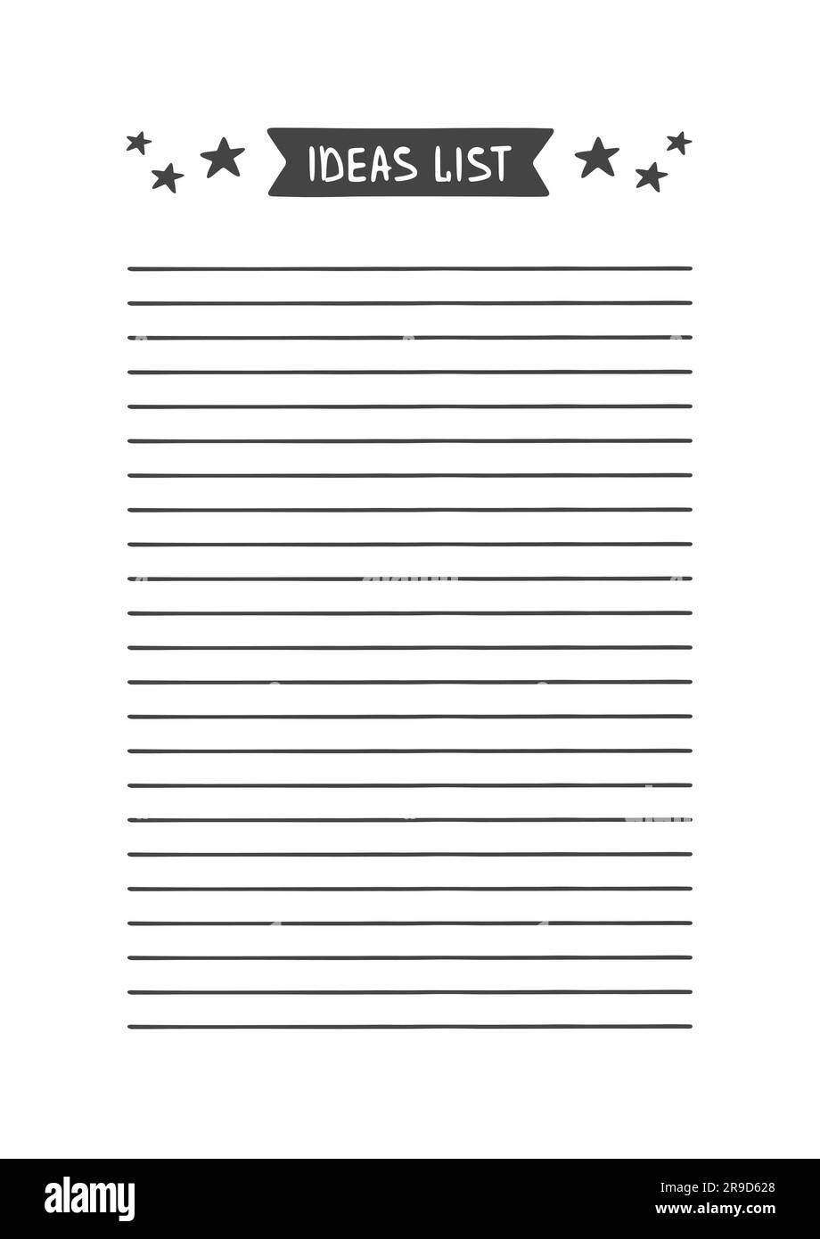 Printable list hi-res stock photography and images - Alamy