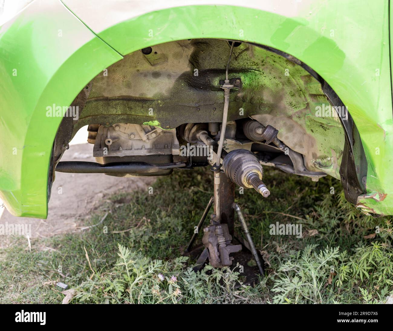 Front hub of the car with the brake system closeup Stock Photo Alamy