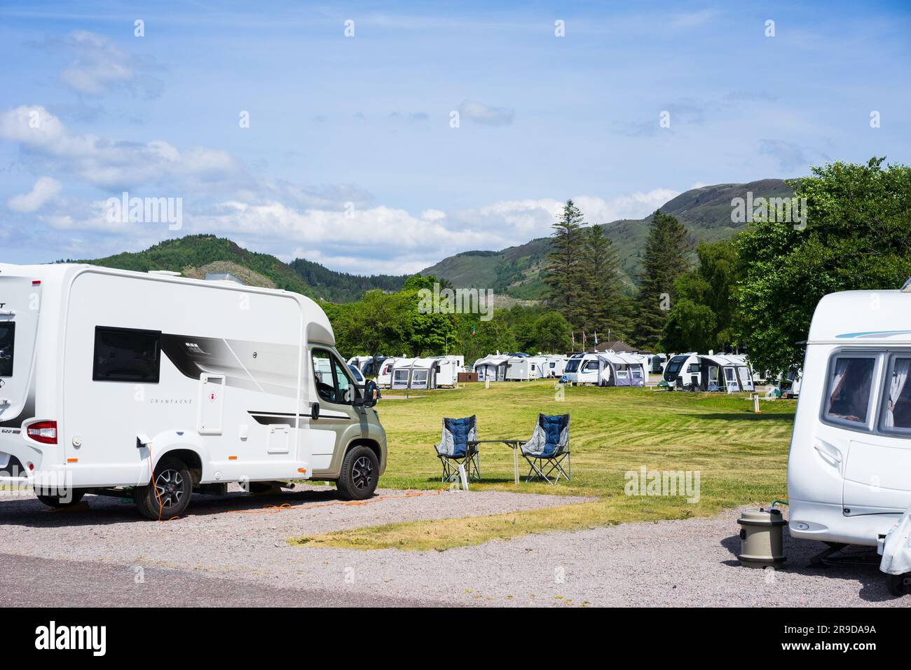 Bunree Campsite at Onich, Fort William,Scotland, UK Stock Photo - Alamy