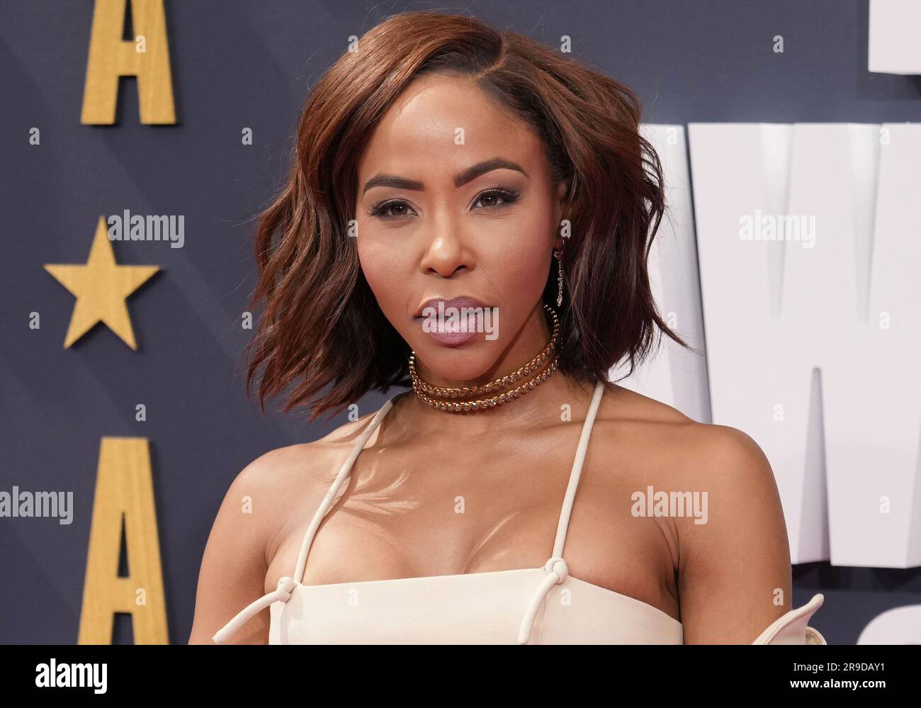 KJ Smith arrives at the 2023 BET Awards held at the Microsoft Theater in Los Angeles, CA on Sunday, ?June 25, 2023. (Photo By Sthanlee B. Mirador/Sipa USA) Stock Photo