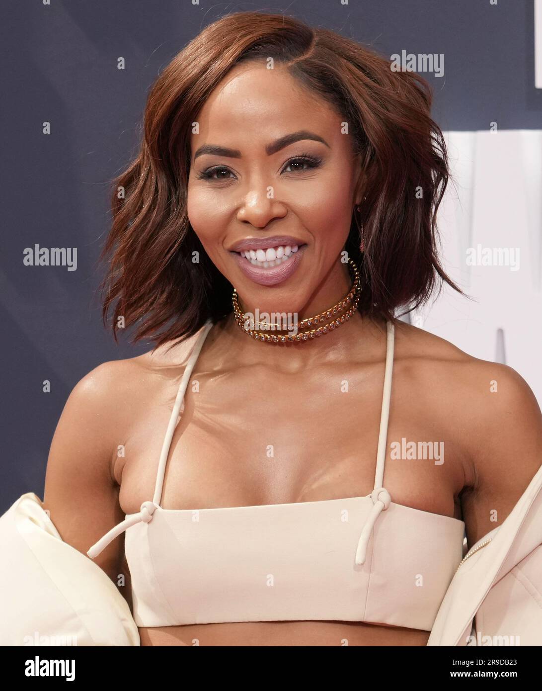 KJ Smith arrives at the 2023 BET Awards held at the Microsoft Theater