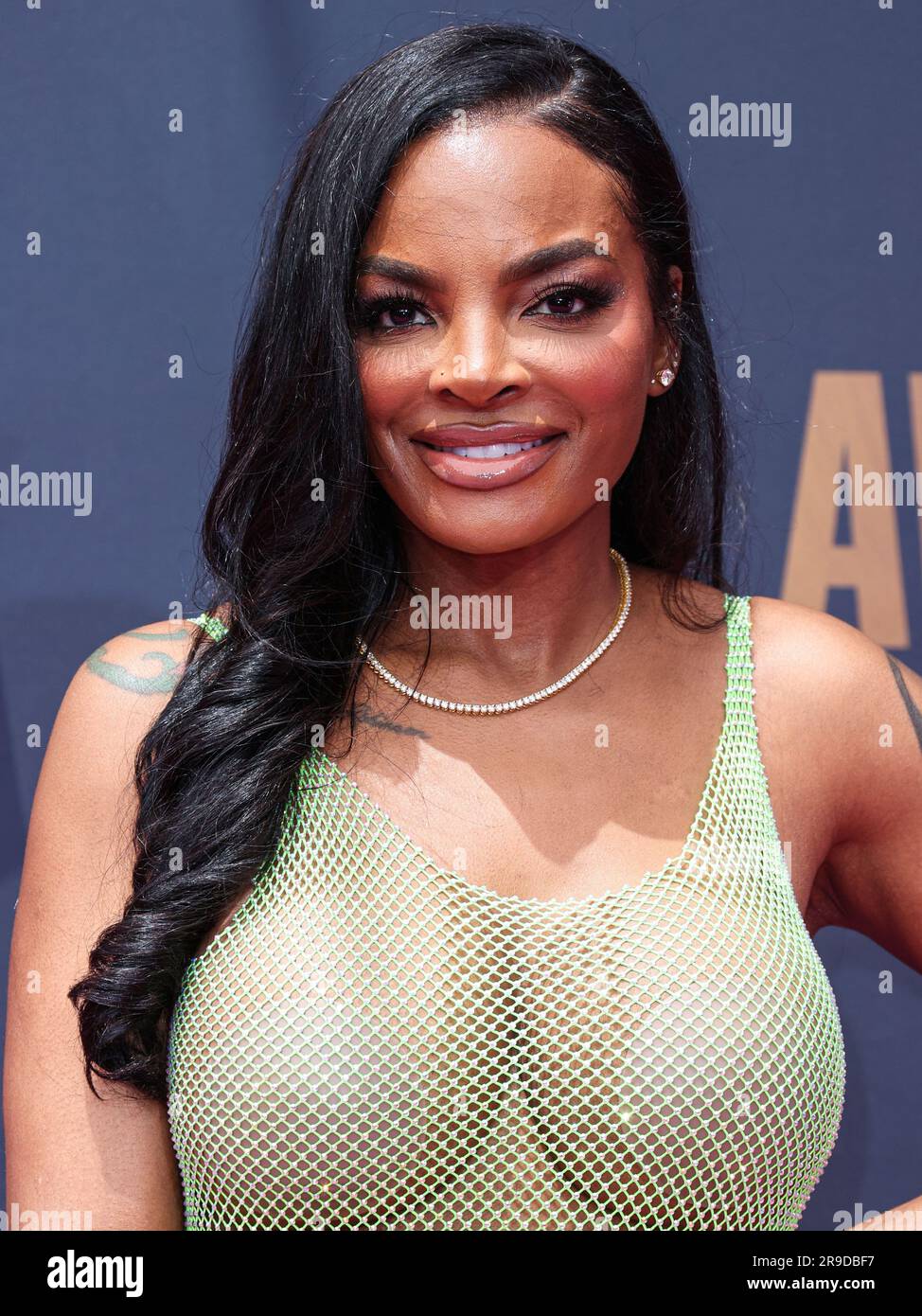 LOS ANGELES, CALIFORNIA, USA - JUNE 25: Brooke Bailey arrives at the BET Awards 2023 held at Microsoft Theater at L.A. Live on June 25, 2023 in Los Angeles, California, United States. (Photo by Xavier Collin/Image Press Agency) Stock Photo