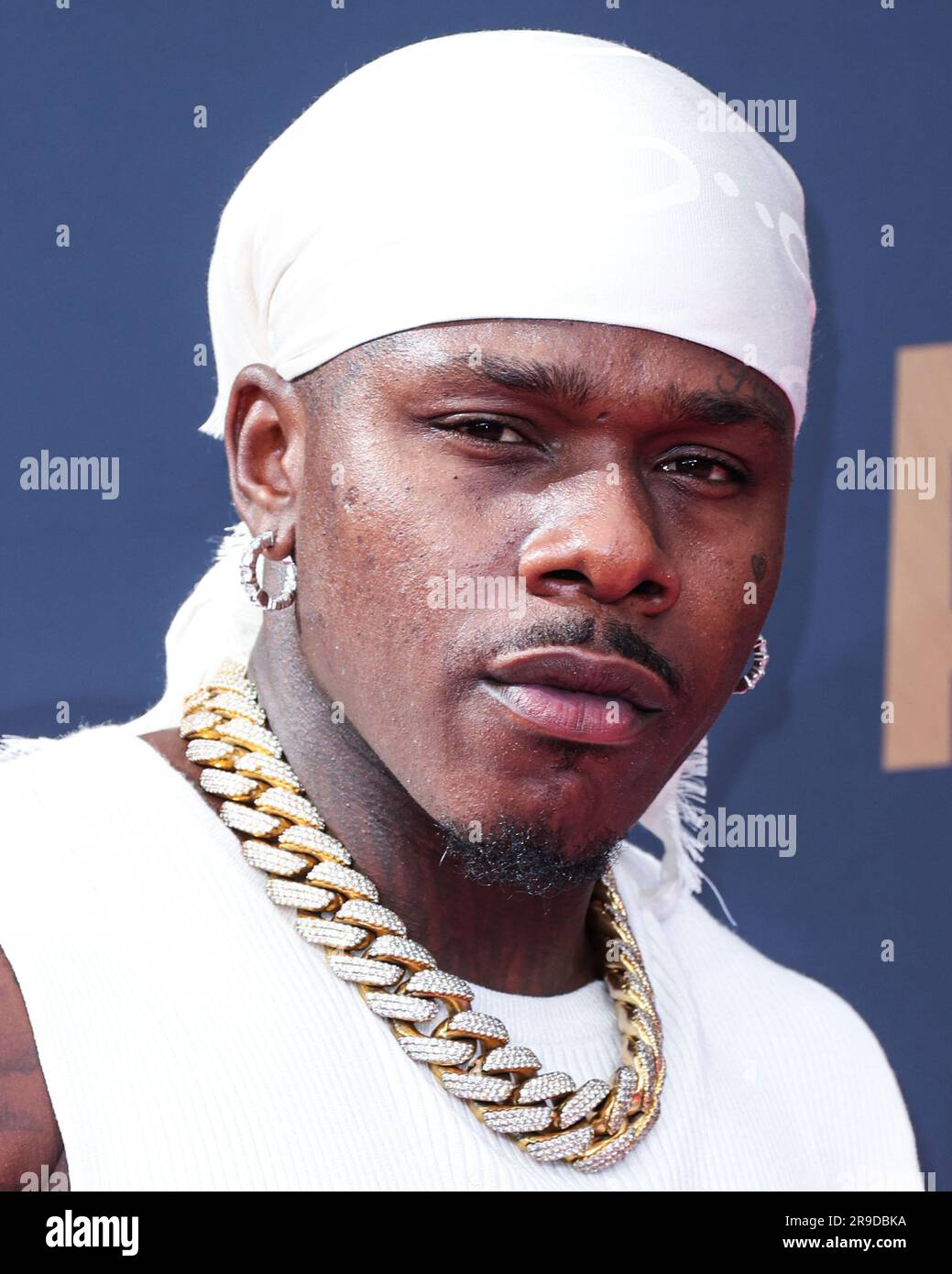LOS ANGELES, CALIFORNIA, USA JUNE 25 DaBaby arrives at the BET