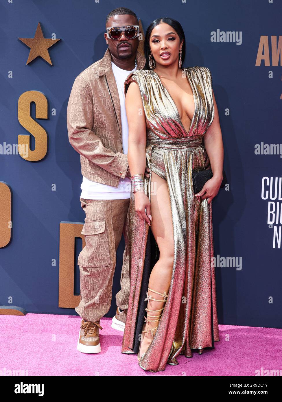 LOS ANGELES, CALIFORNIA, USA JUNE 25 Ray J and wife Princess Love