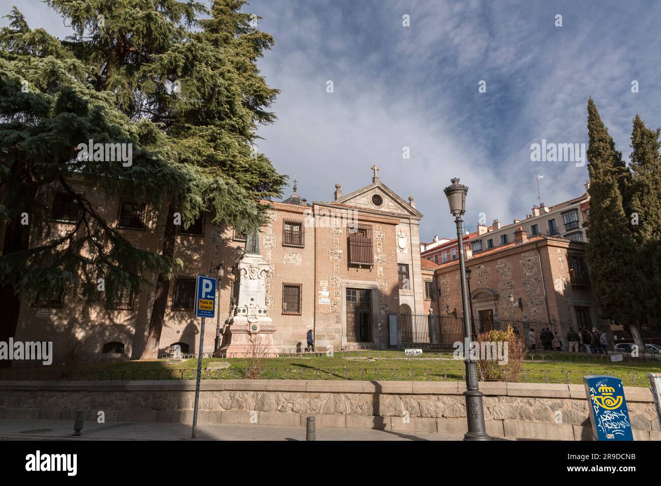 Madrid, Spain - FEB 16, 2022: Real Monasterio de la Encarnacion, Royal Monastery of the Incarnation is a convent of the order of Recollet Augustines i Stock Photo