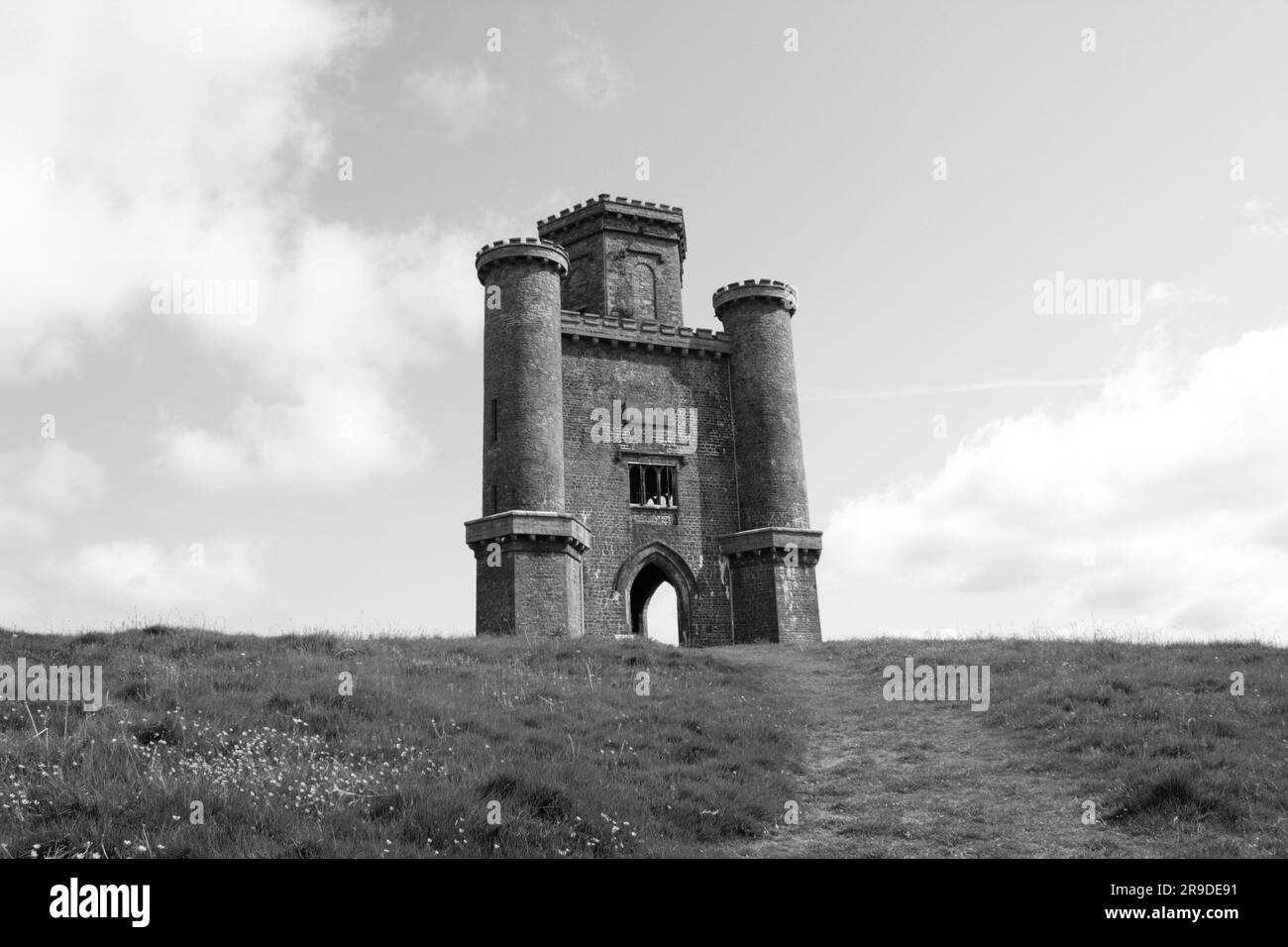 Paxton Tower, a historic building located in Llanarthney, Carmarthen, Wales, UK Stock Photo