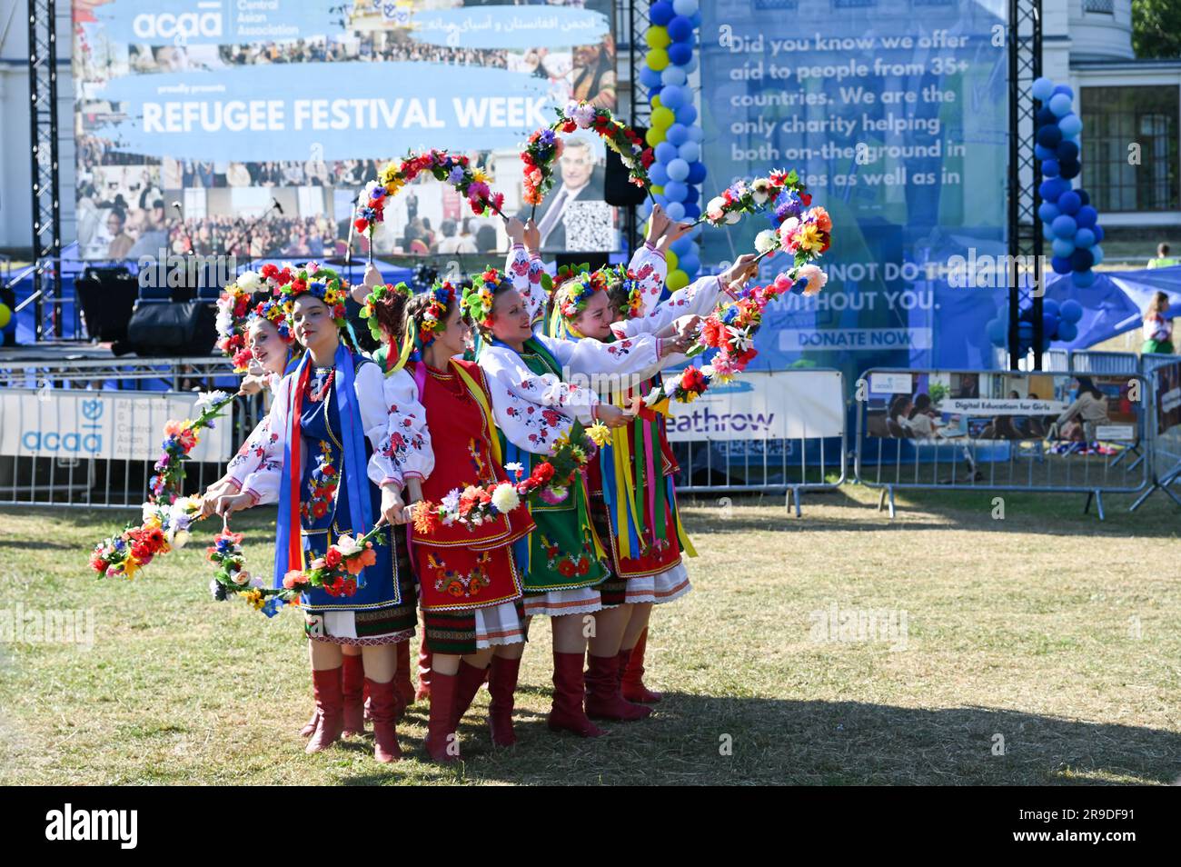 Gunnersbury Park, London, UK. June 25 2023. ACAA Refugee Week focused