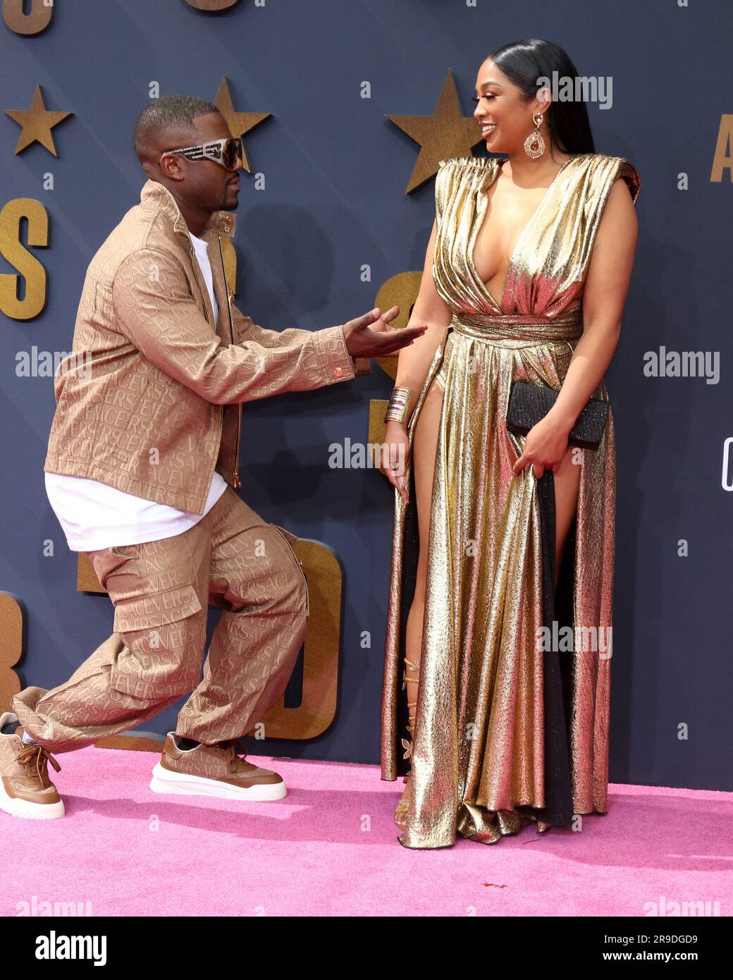 LOS ANGELES JUN 25 Ray J Norwood, Princess Love at the 2023 BET
