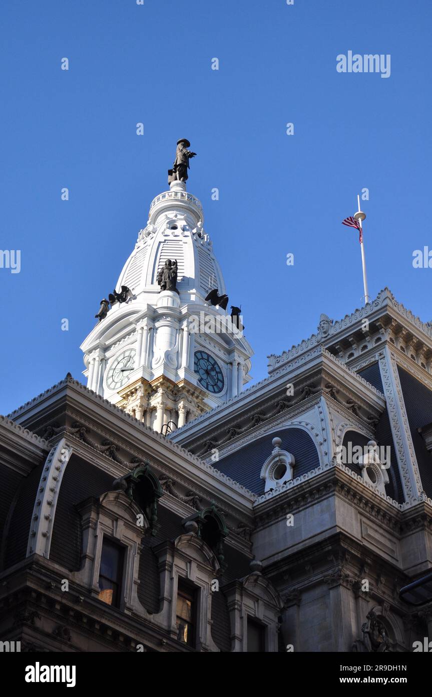 Aerial view philadelphia city hall hi-res stock photography and images ...
