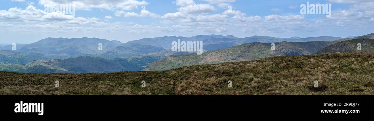 Lake District Landscape around Ambleside, Windemere and Grasmere Stock Photo