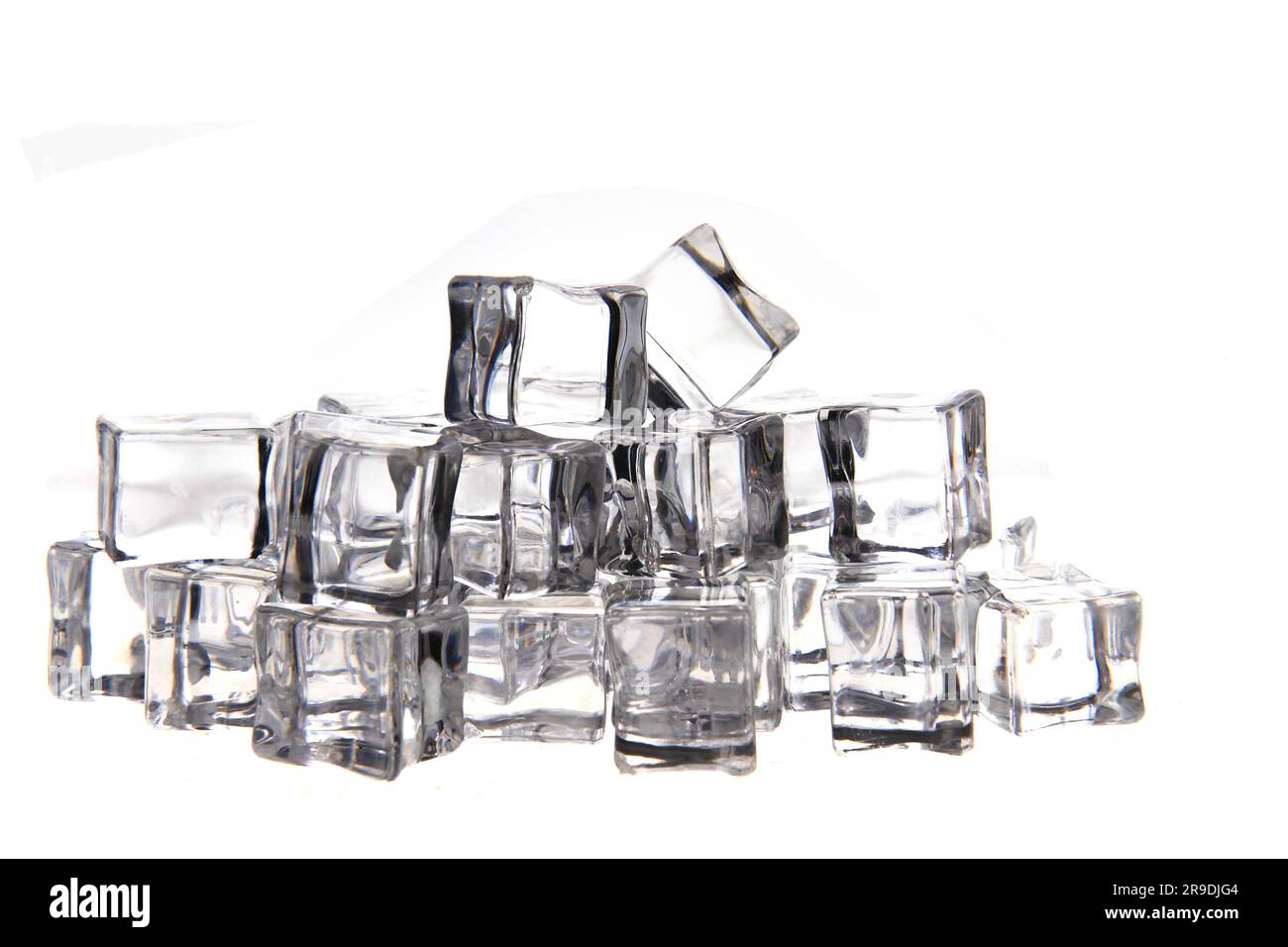 ice cubes isolated on the white background Stock Photo - Alamy
