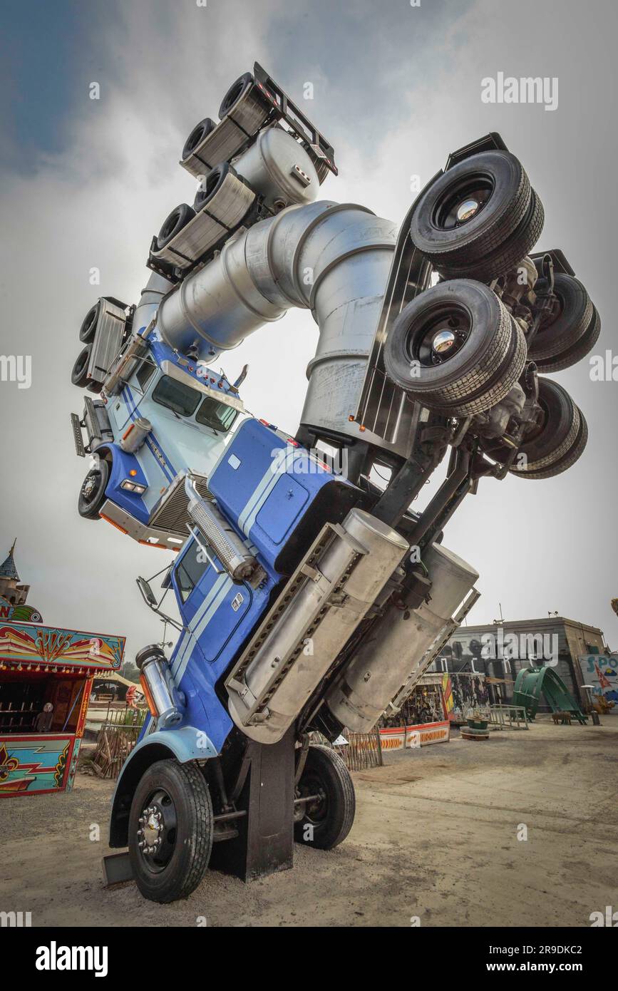 Mike Ross Big Rig Jig at Dismaland Stock Photo