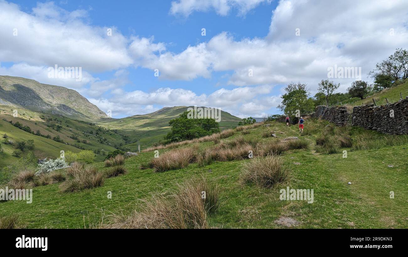 Lake District Landscape around Ambleside, Windemere and Grasmere walk