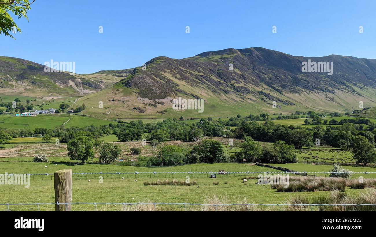 Lake District Landscape around Ambleside, Windemere and Grasmere Seathwaite, old man of coniston Stock Photo