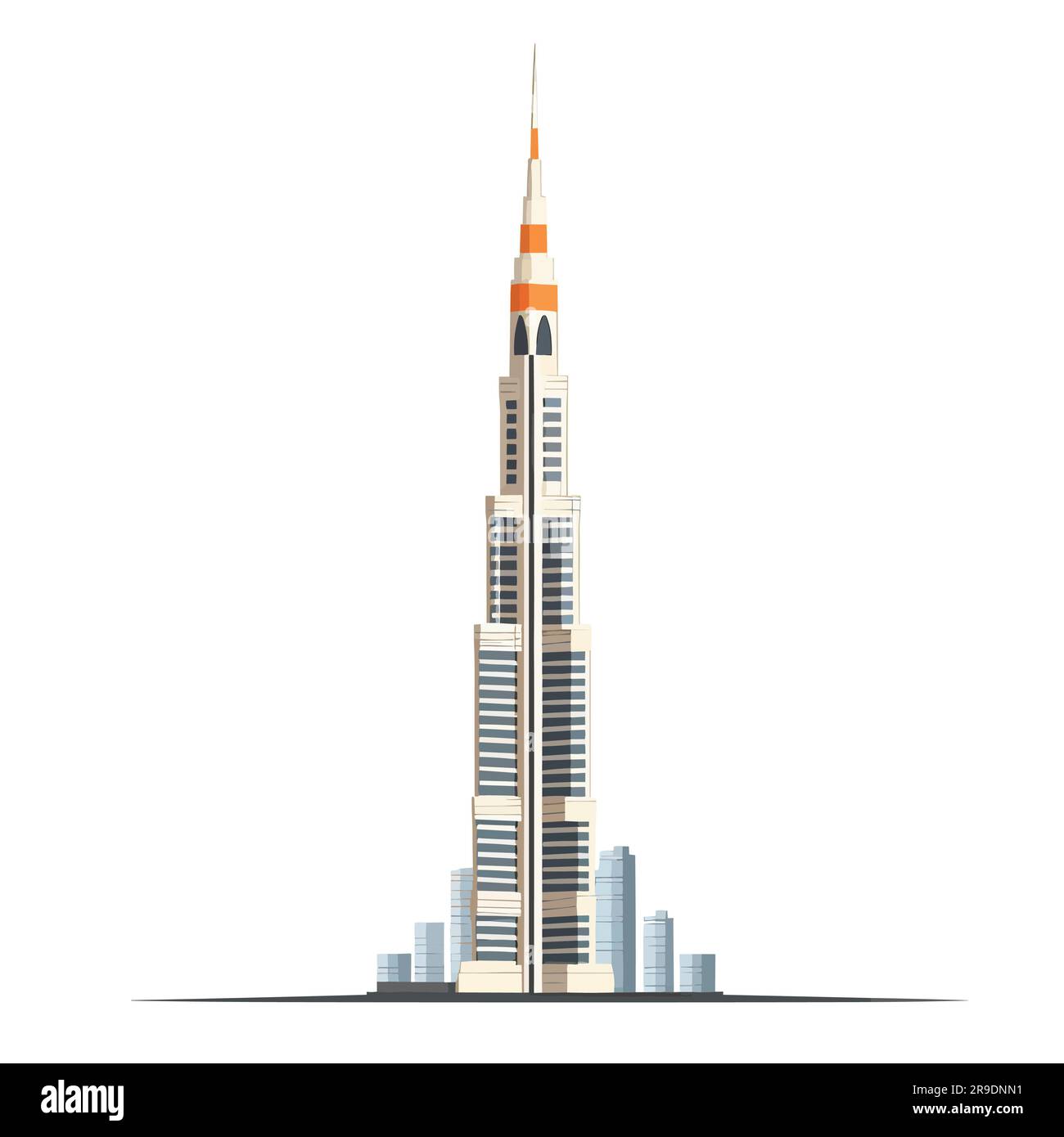 Burj Khalifa vector isolated on white Stock Vector Image & Art - Alamy