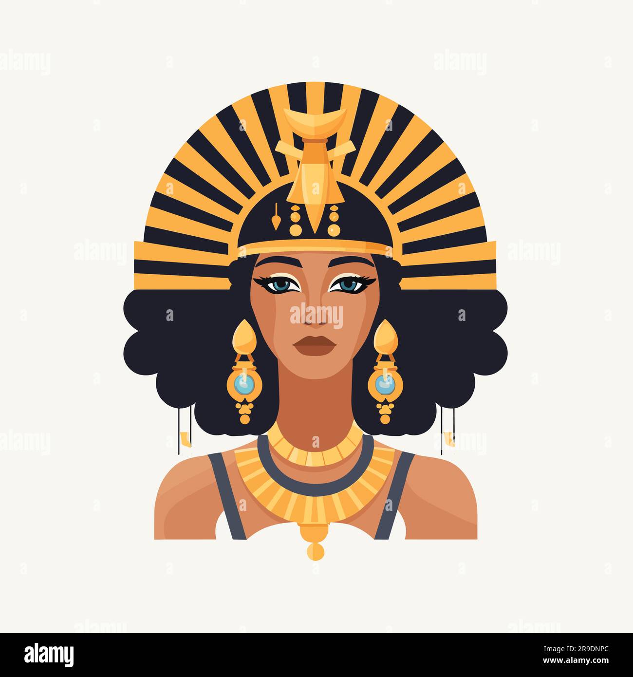 Black Cleopatra vector isolated on white Stock Vector Image & Art Alamy