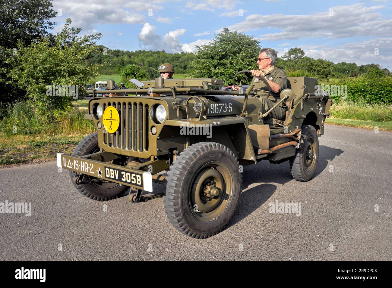 Willys Jeep 1950s American military vehicle Stock Photo
