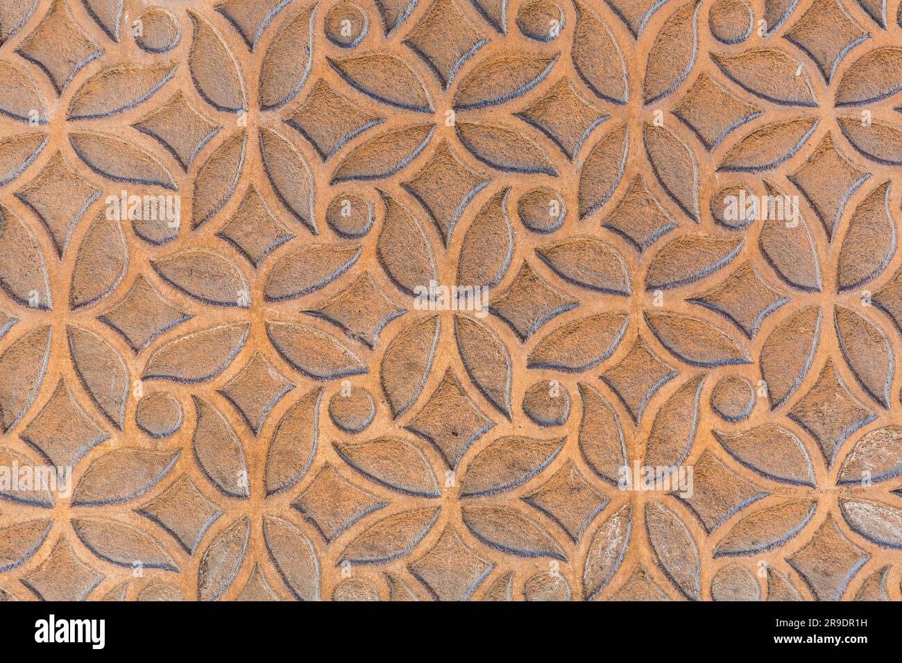 Fragment texture background from a stucco wall covered with traditional