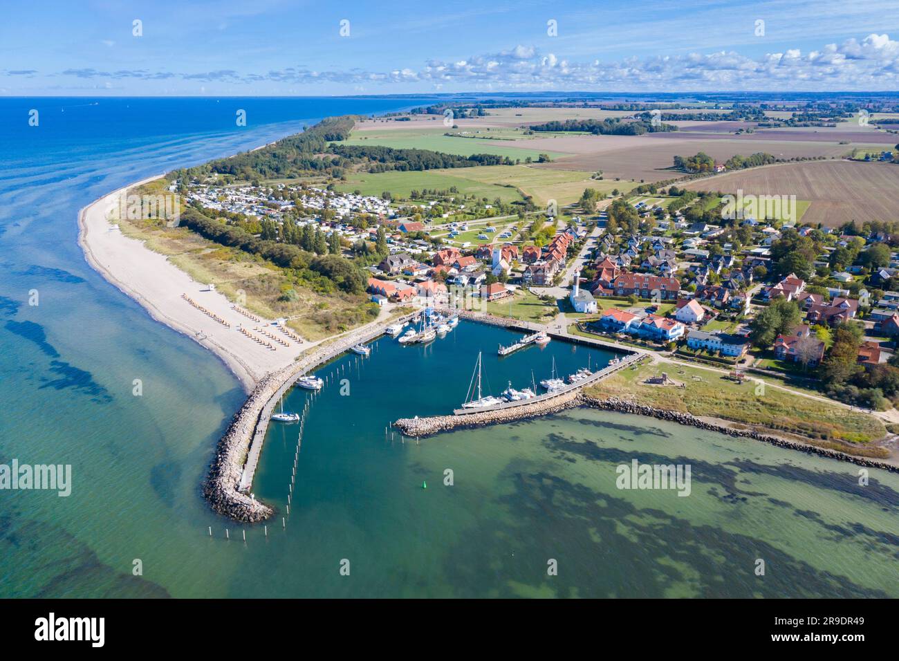View of the harbour of Timmendorf, Mecklenburg-Western Pomerania, Germany. Stock Photo