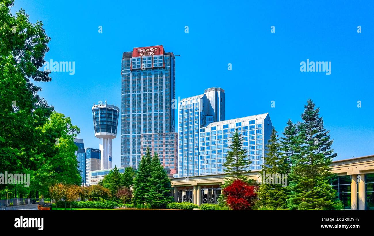 Niagara Falls, Ontario, Canada June 17, 2023 Exterior architecture