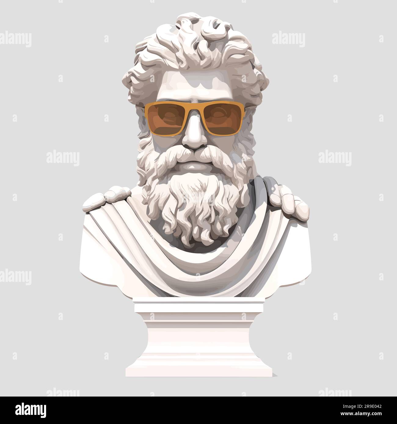 Greek statue in sunglasses vector isolated Stock Vector Image & Art Alamy