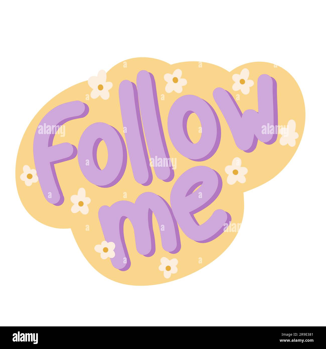 Follow me Stickers - Free social media Stickers