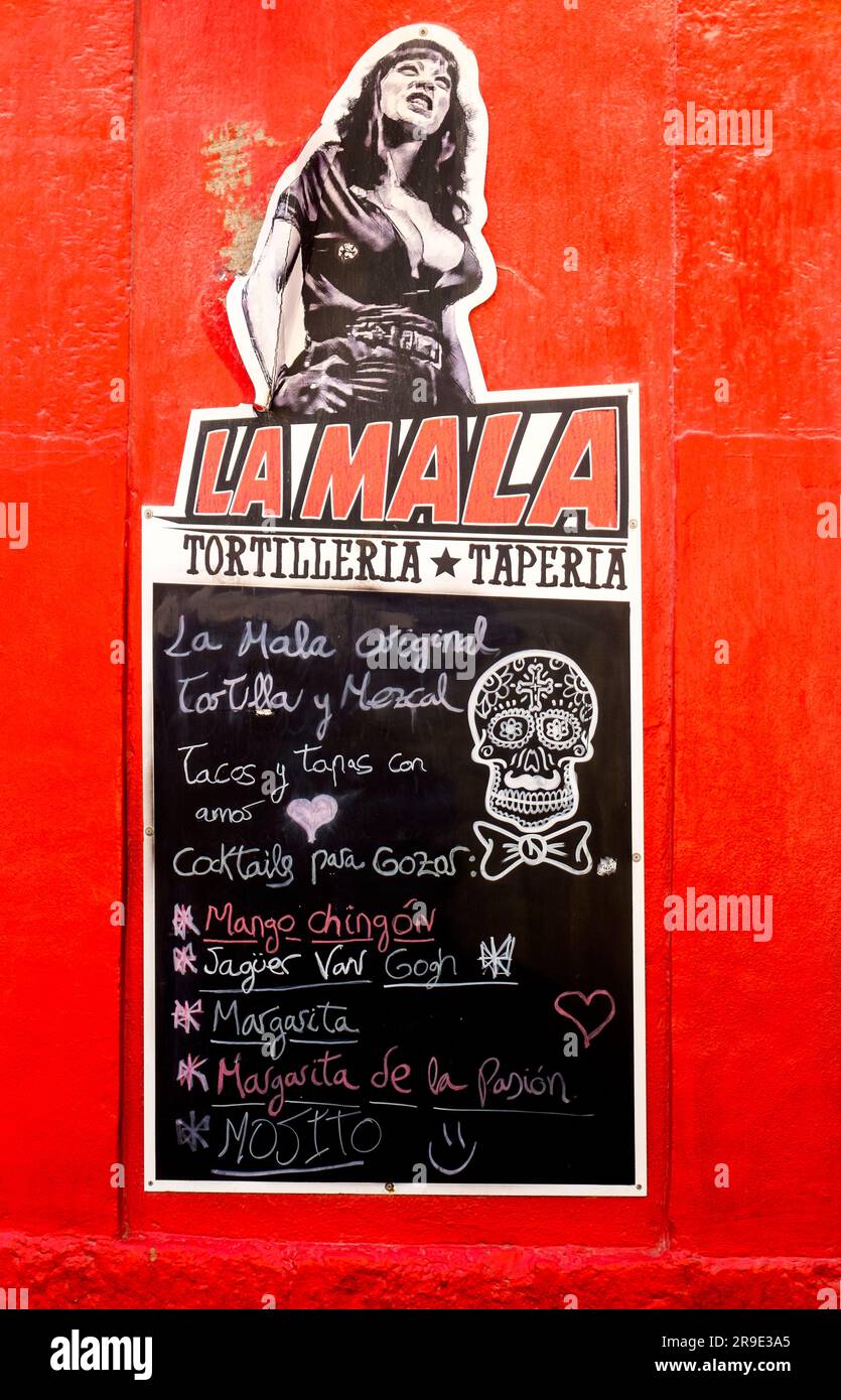 La Mala Bar in Almeria Spain Stock Photo