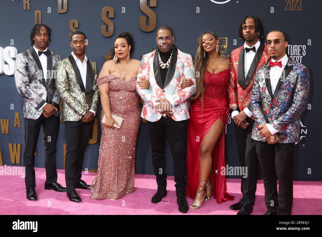 Los Angeles, CA. 25th June, 2023. Busta Rhymes, Family at arrivals for ...