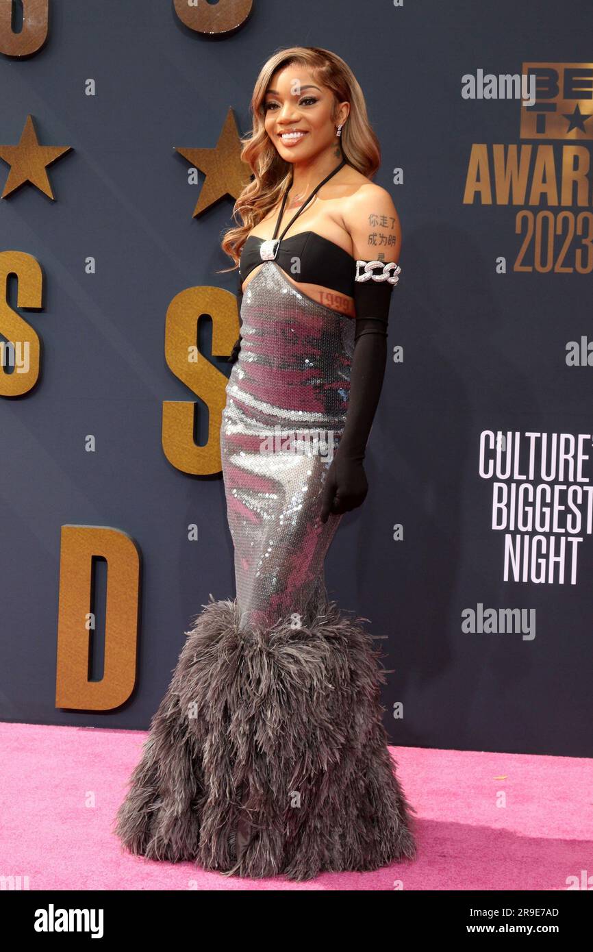 Los Angeles, CA. 25th June, 2023. GloRilla at arrivals for BET Awards