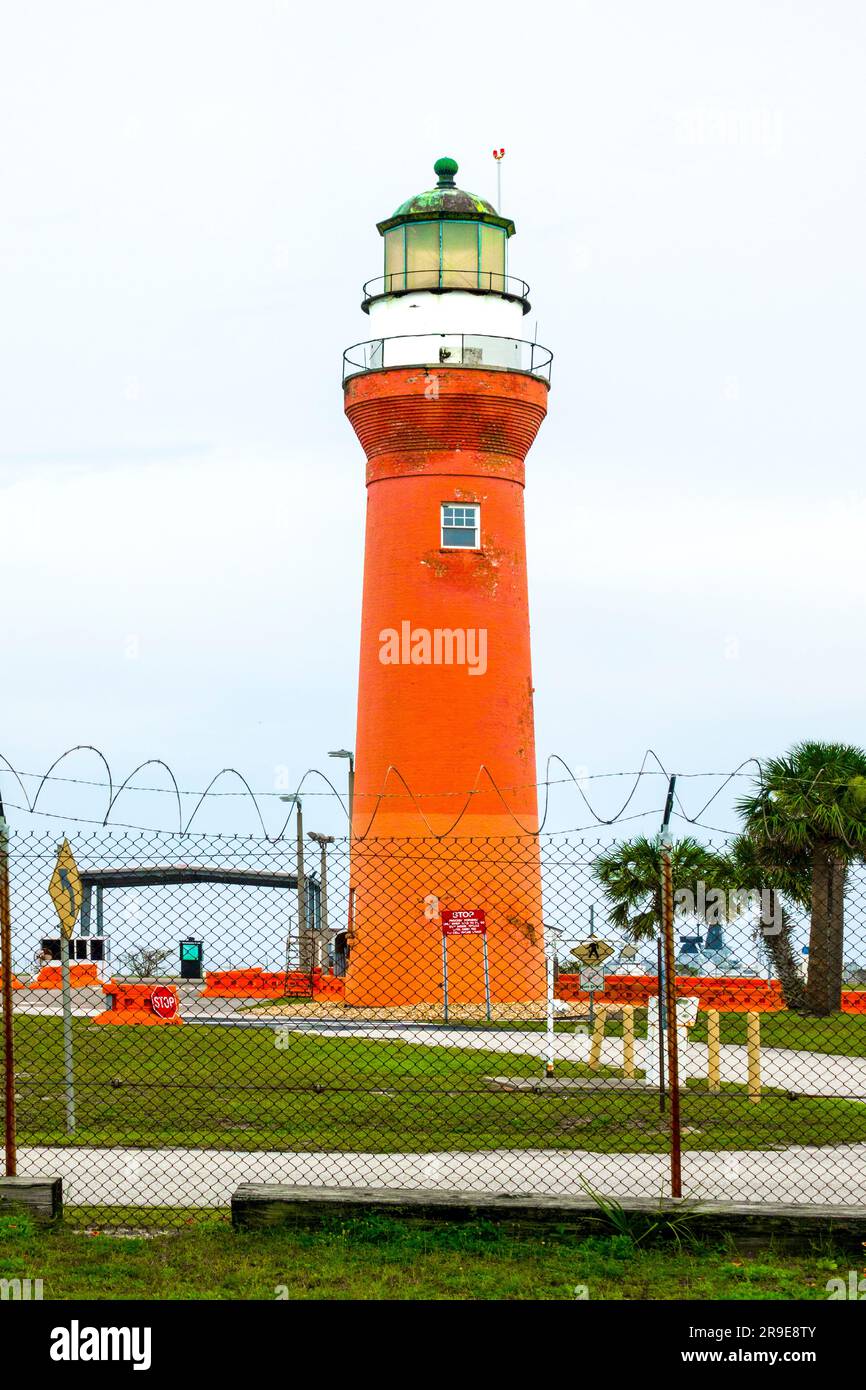 St Johns River lighthouse Jacksonville FL saint Stock Photo