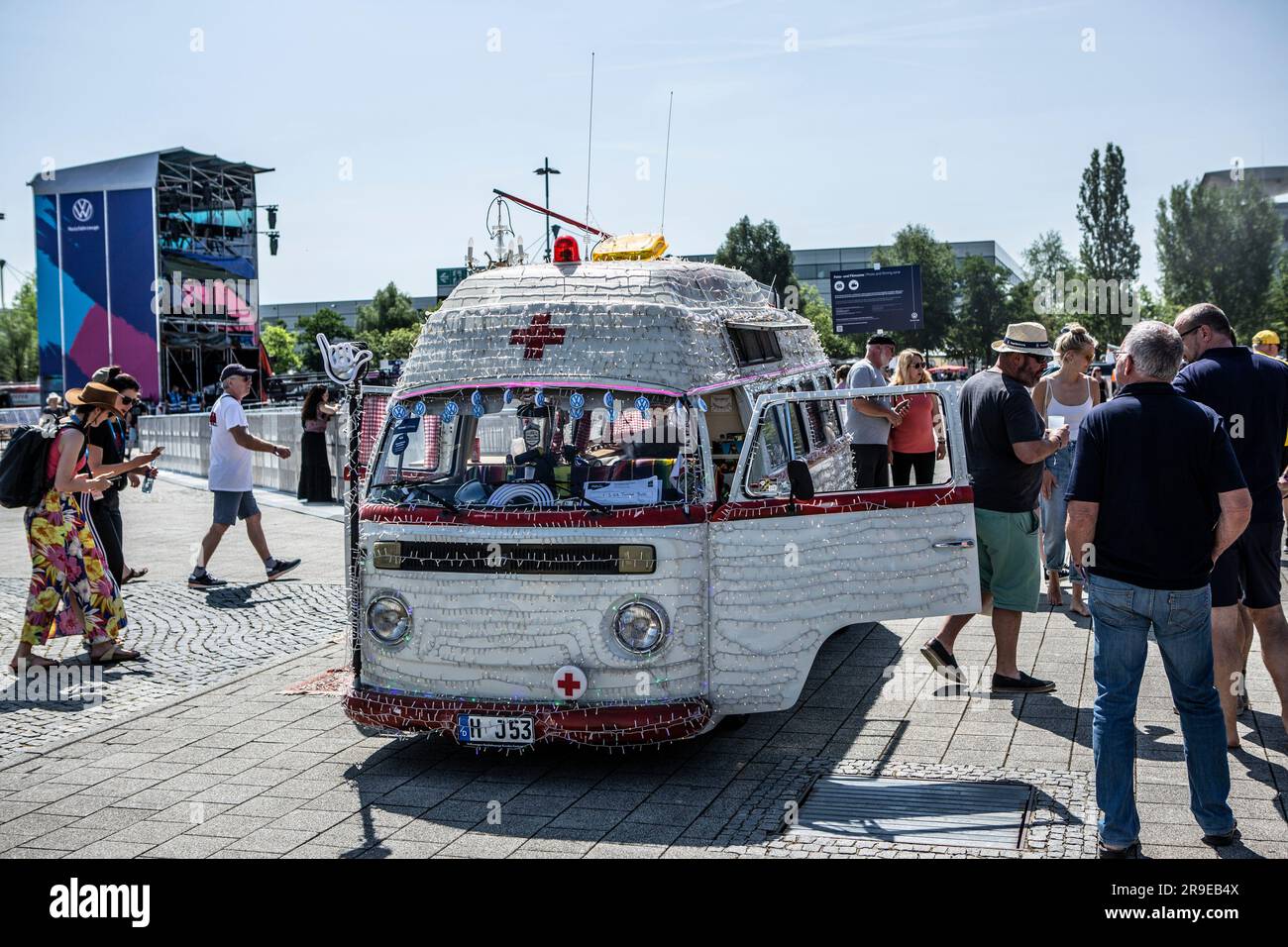 VW Bus Festival 2023 Stock Photo