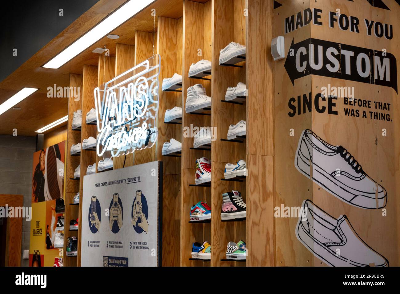Vans Off the Wall is a skateboarding culture retail location on Fifth Avenue  in New York City, USA 2023 Stock Photo - Alamy