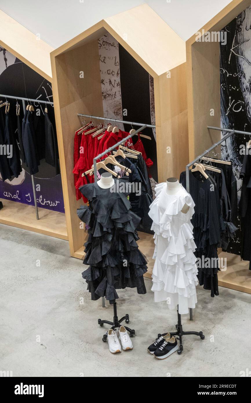 Dover Street Market is a showcase of high end, clothing and fashion-forward displays located on Lexington Avenue, New York City, 2023, USA Stock Photo