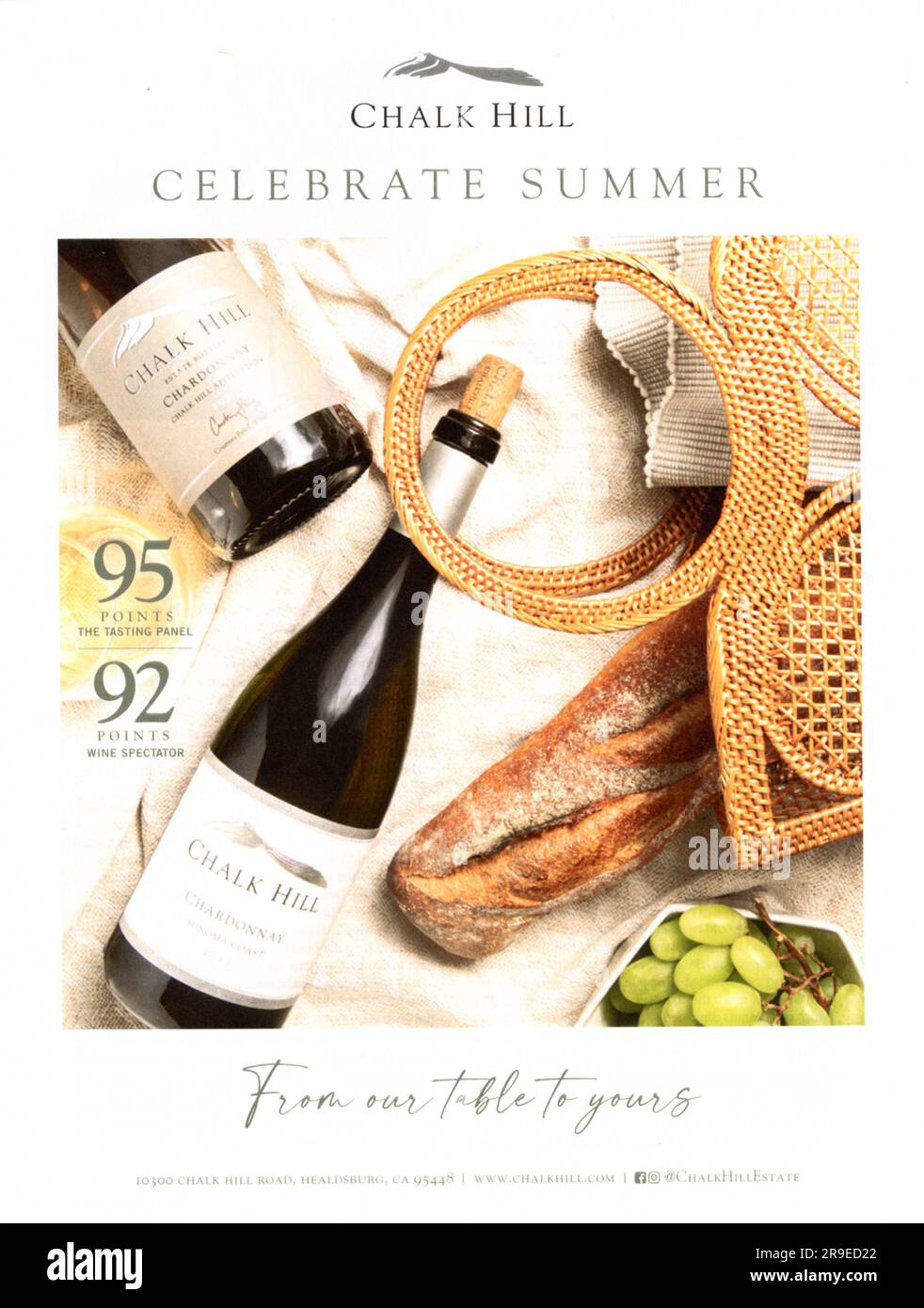 Food&Wine June 2023 summer magazine issue advert, USA Stock Photo