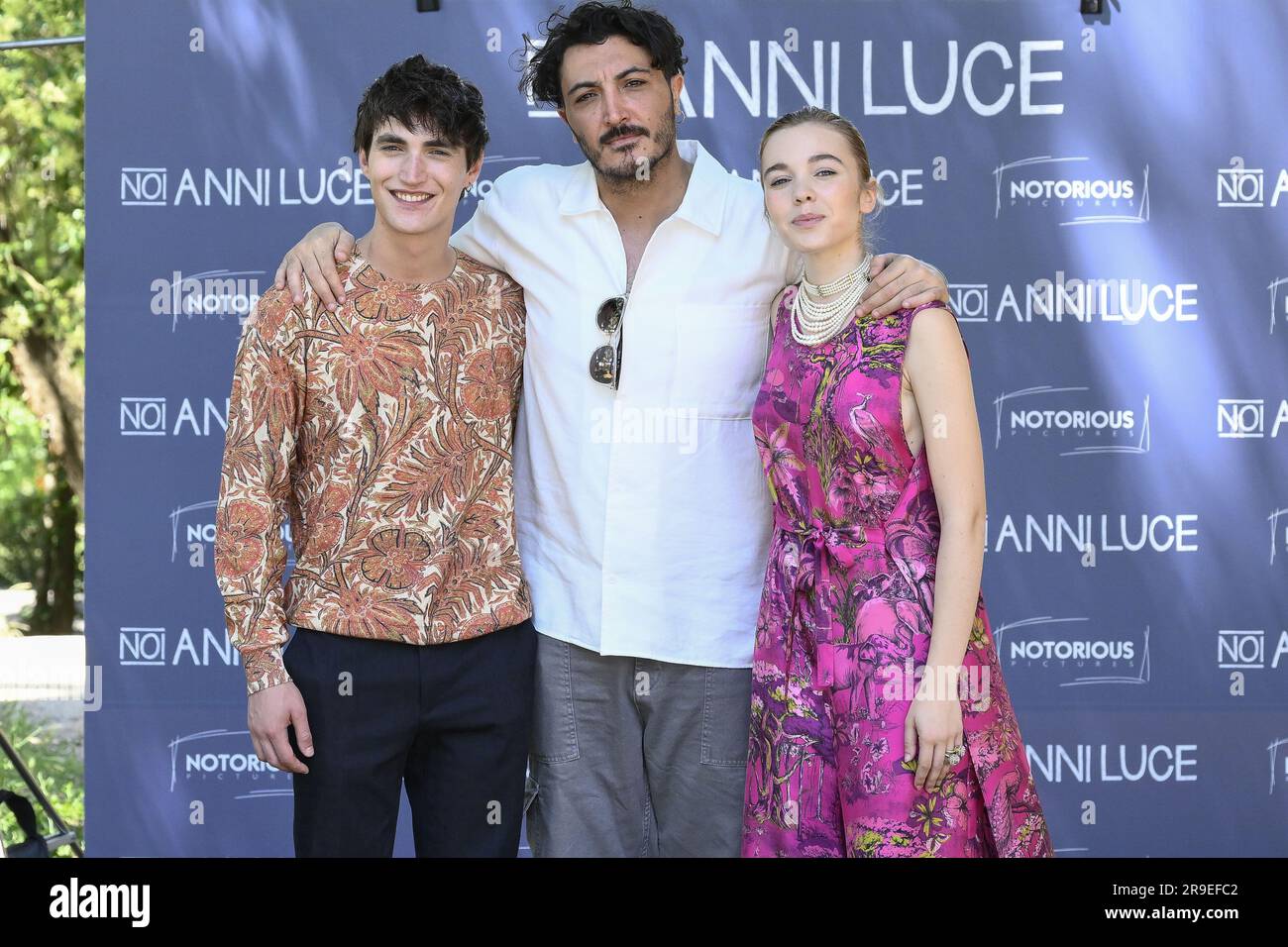 Rome, Italy. 26th June, 2023. Rocco Fasano, Tiziano Russo and Carolina Sala during the Photocall
