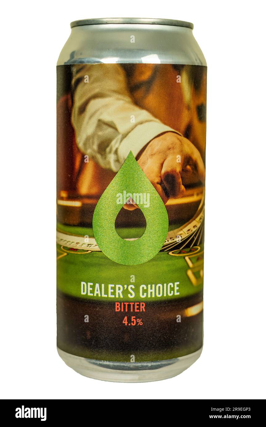 Polly's Brew Co - Dealer's Choice Bitter - alc 4.5% abv. Stock Photo