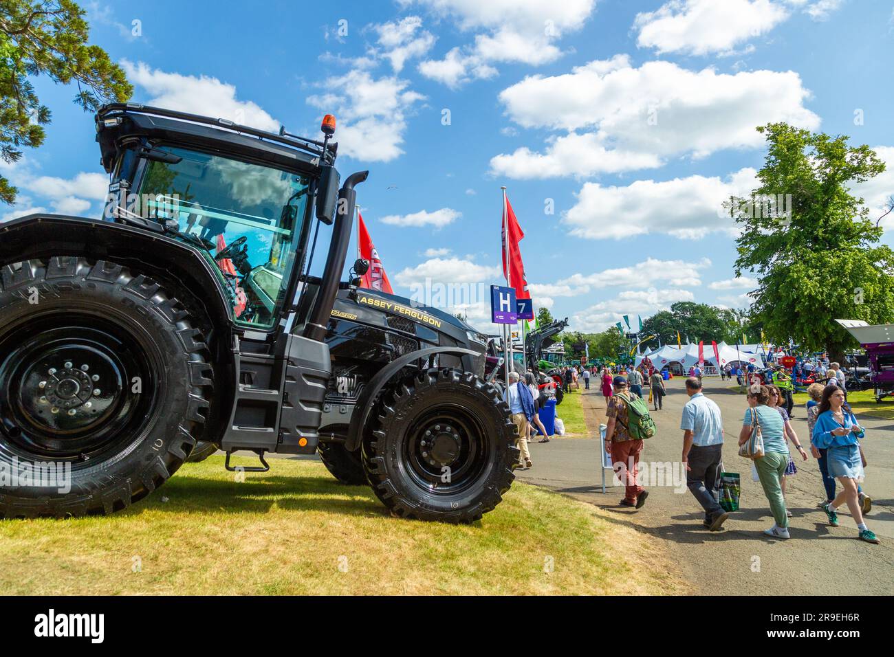 Brand new tractor on display at the Royal Highland Show, Edinburgh