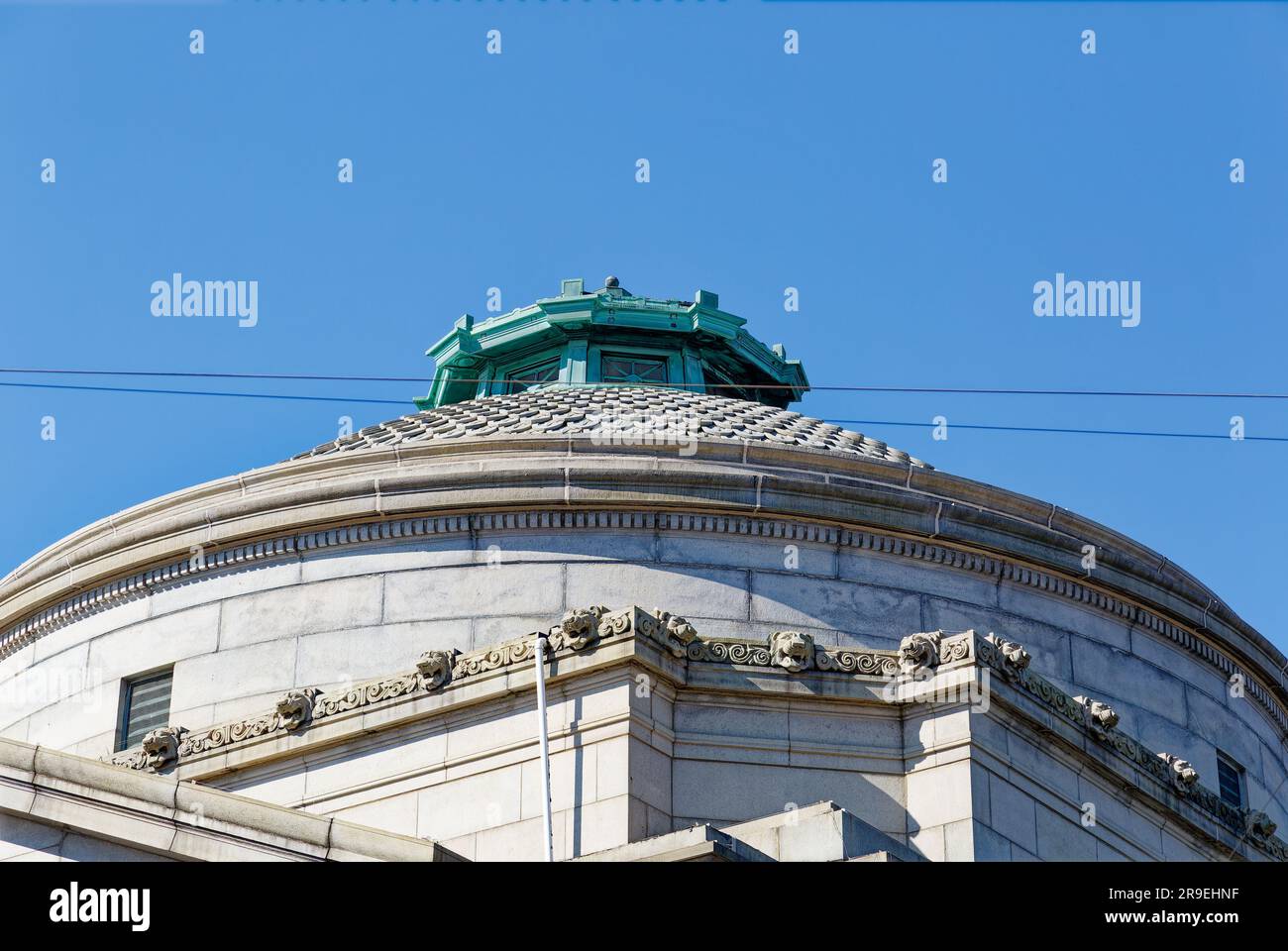 Landmark Greenpoint Savings Bank preserves the original spelling Green